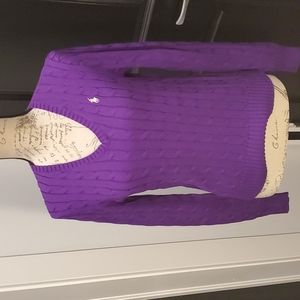 Polo Ralph Lauren Purple V Neck Sweater  Size M